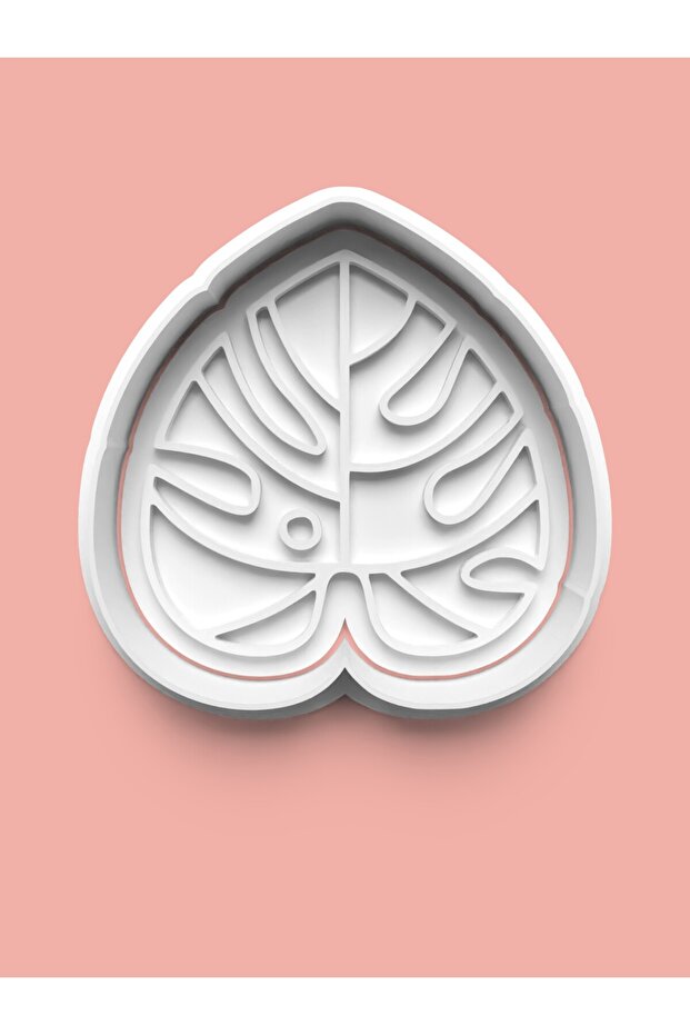 قالب بسكويت على شكل ورقة الشجر وقالب عجينة السكر