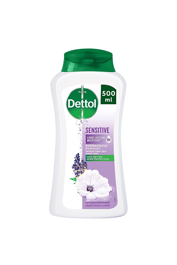 Sensitive Shower Gel & Body Wash Lavender & White Musk Scent 500 ml