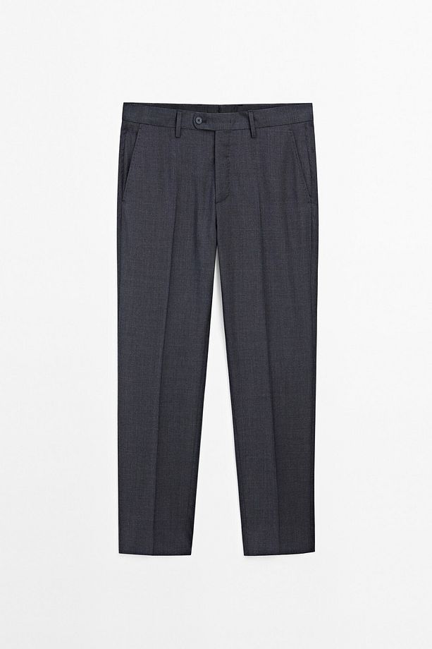 %100 yün klasik pantolon - 5