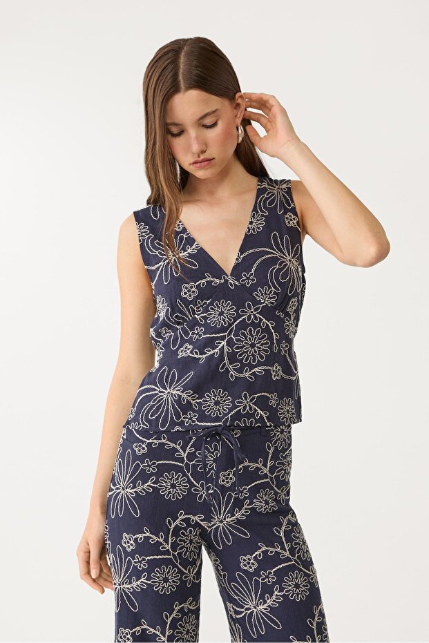 Ketenli işlemeli üst - 3