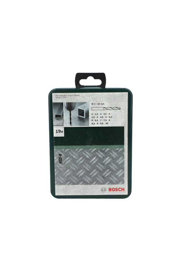 19-Piece Robust Twist High Speed Steel Chisel Edge Drill Bit Set Multicolor - 2