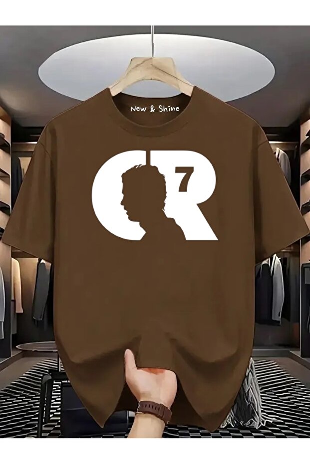 Cr White Printed Oversize T-Shirt