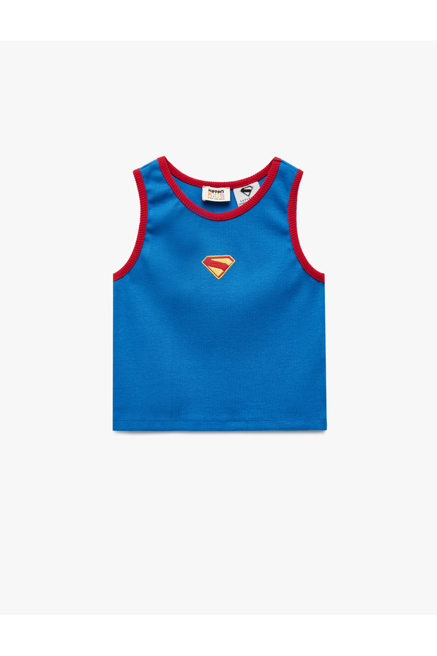Cotton Ribbed Crew Neck Superman Licensed Undershirt