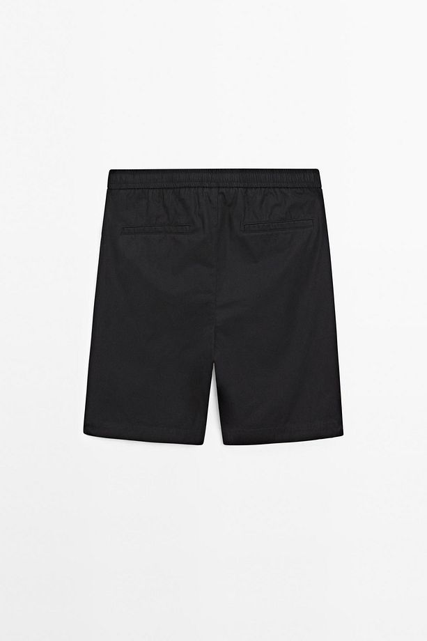Jogger poplin bermuda şort - 8