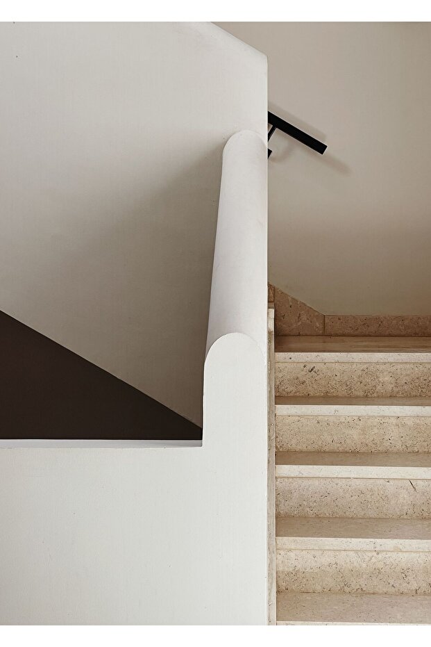 HARİKABİREV|SOFT|KREM MERDİVEN MİMARİSİ MODEL |ÇERÇEVELİ TEMPERLİ CAM TABLO TEKLİ DİKEY - 2