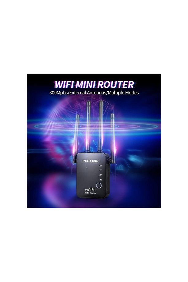PL-8258 PIX-LINK LV-WR16/100 ACCESS POINT REPEATER ROUTER 300MBPS - 4