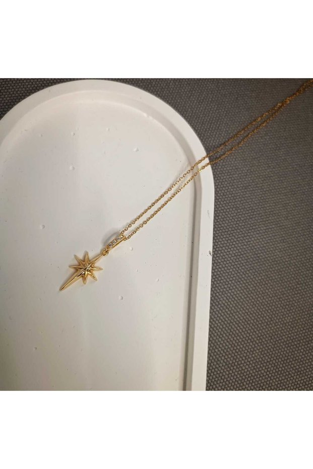 Polar Star Necklace 316L Steel Gold Color Mother's Day Gift