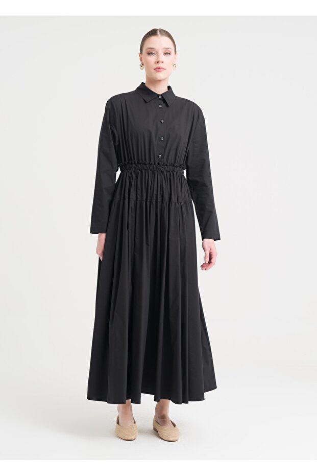 Beli Lastikli Elbise - 3