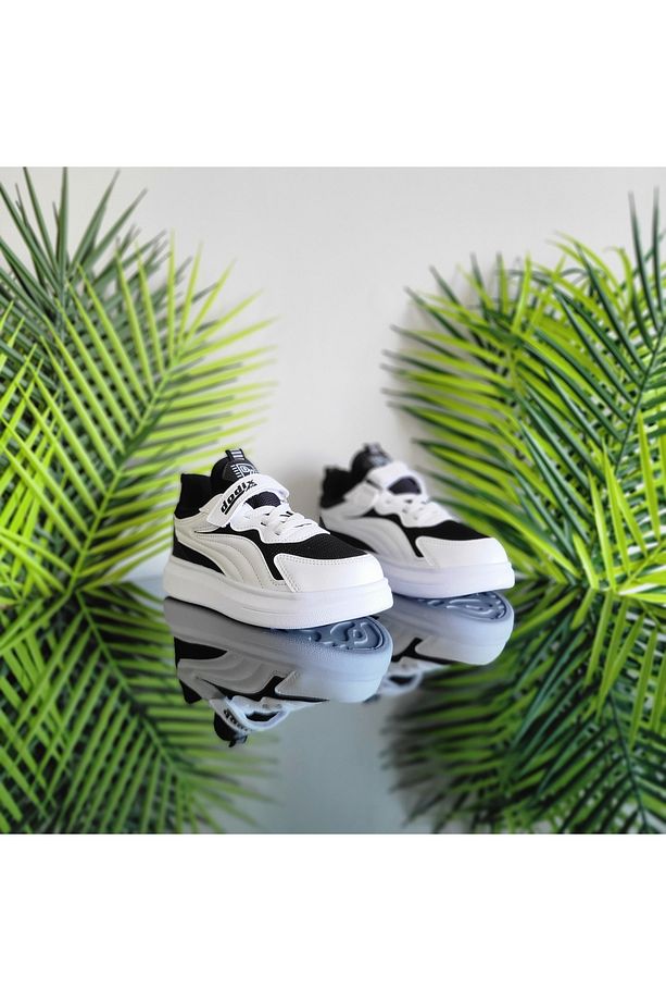 Günlük Kullanıma Uygun Yumuşak Esnek Hafif Rahat Kız Erkek Unisex Çocuk Okul Sneaker Spor Ayakkabı - 2