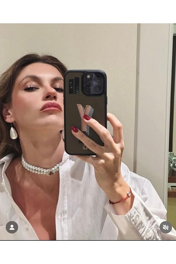 Yakut kırmızı kristal inci choker cam inci kolye - 1