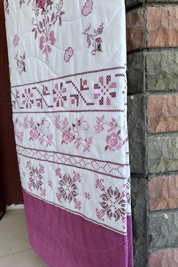 Double Multi-Purpose Blanket, Summer Blanket, Patterned Blanket, Bedspread (195x220cm) - 2