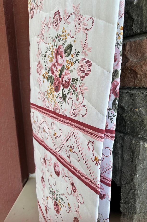 Tek Kişilik Çok Amaçlı Pike, Yazlık Pike, Desenli Pike, Yatak Örtüsü (155x220cm) - 2