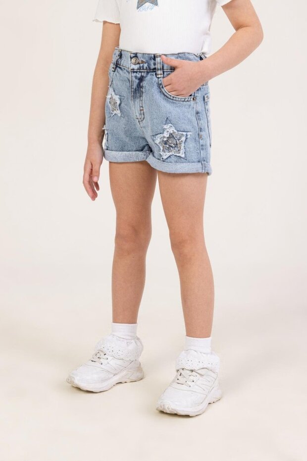 Dmb Girl Starry Denim Shorts