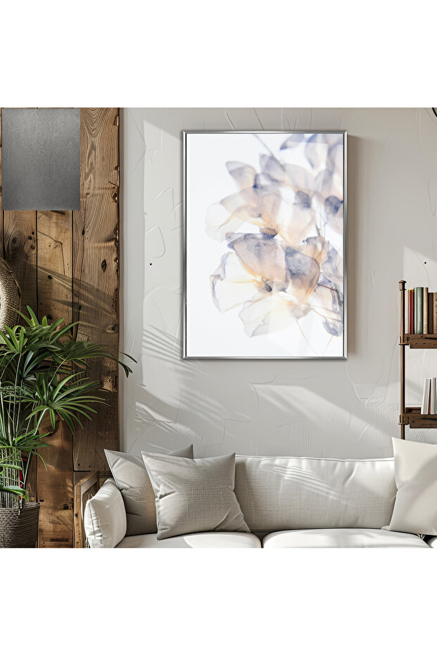 Amazing | Soft Lilac Flower Model (Lilac) | Framed Tempered Glass Table Single Vertical