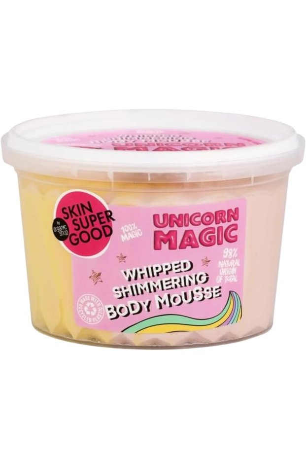 Skin Super Good Moisturising Body Mousse with Shimmer, Unicorn Magic, 250 ml