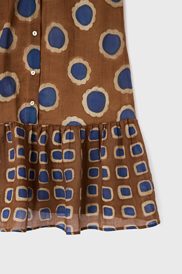 Büzgülü Mini Elbise - 7