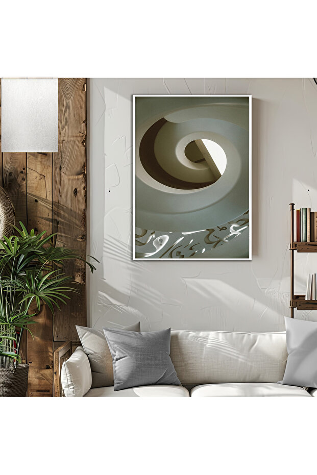 Amazing | Rosie | Spiral Patterned Soft Model | Framed Tempered Glass Table Single Vertical