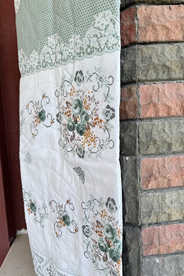 بيكيه مزدوج متعدد الأغراض، بيكيه صيفي، بيكيه منقوش، مفرش سرير (195x220 سم) - 2