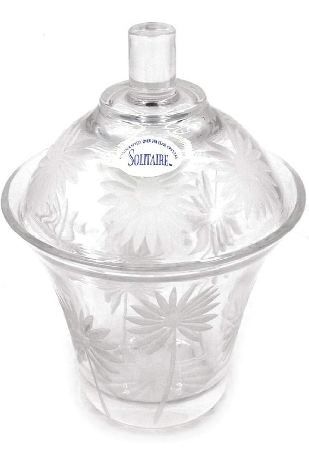 Sugar Bowl with Cover – Daisy Design, Elegant Floral Ceramic Tableware