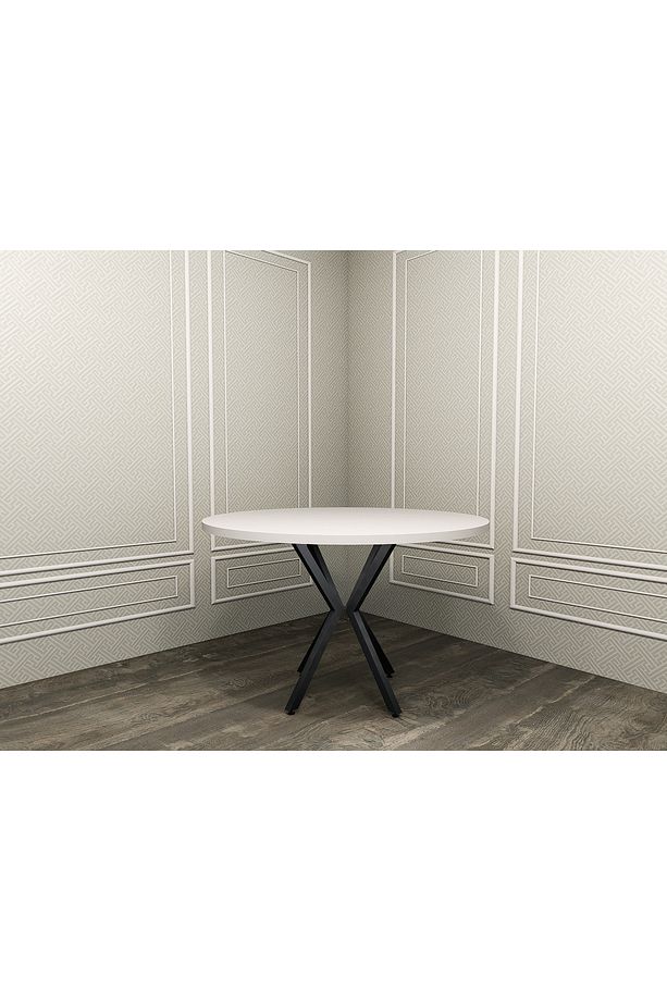 70 cm yuvarlak yemek çalışma cafe bahe balkon masası - 3