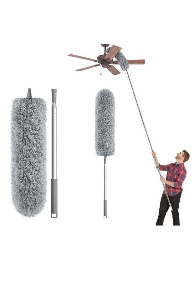 منفضة ريش من الألياف الدقيقة قابلة للتمديد - 1