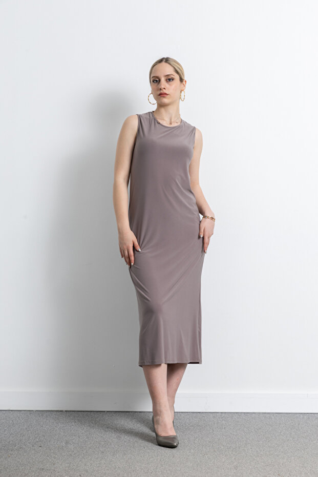 Women's Sleeveless Sandy Long Dress 4051