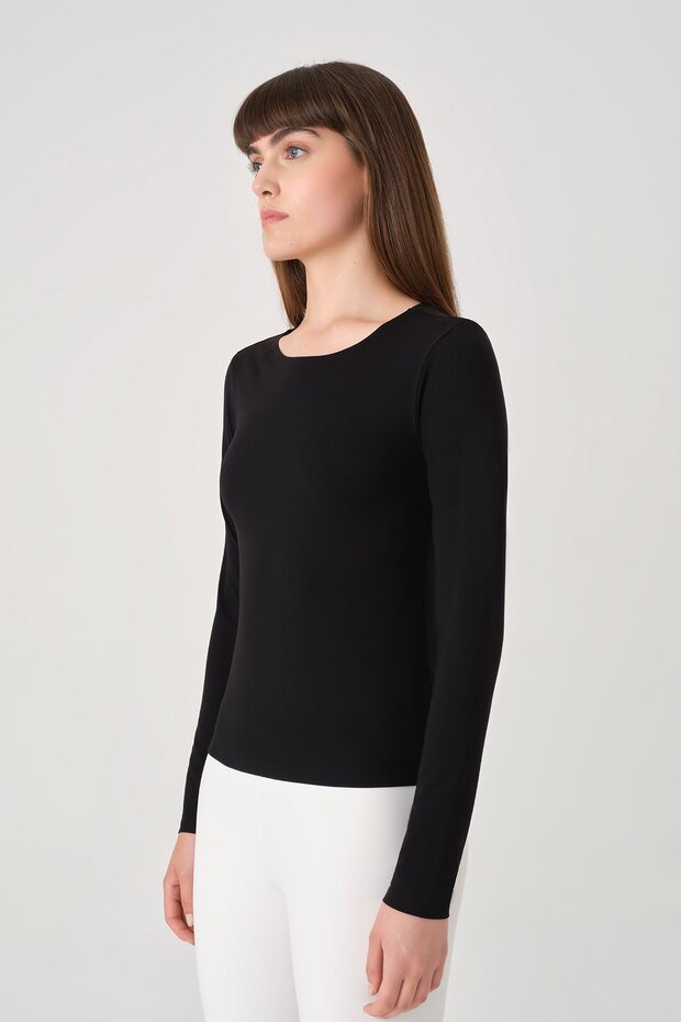 Long Crop Push Up Light Black - 4