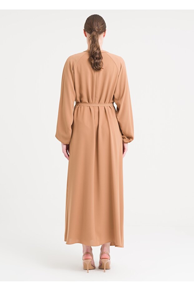 Reglan Kol Kemerli Elbise - 2