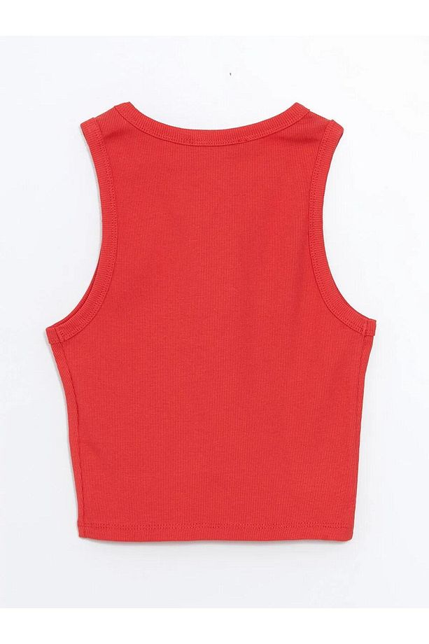 LCW Vision Bisiklet Yaka Dokulu Kadın Crop (S5) - 6