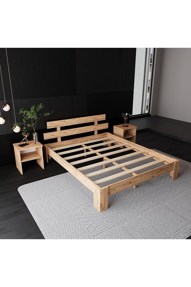 Lotus Atlantik Mdf Karyola |Tek Ve Çift Kişilik Yatak Uyumlu, Kolay Kurulum - 3