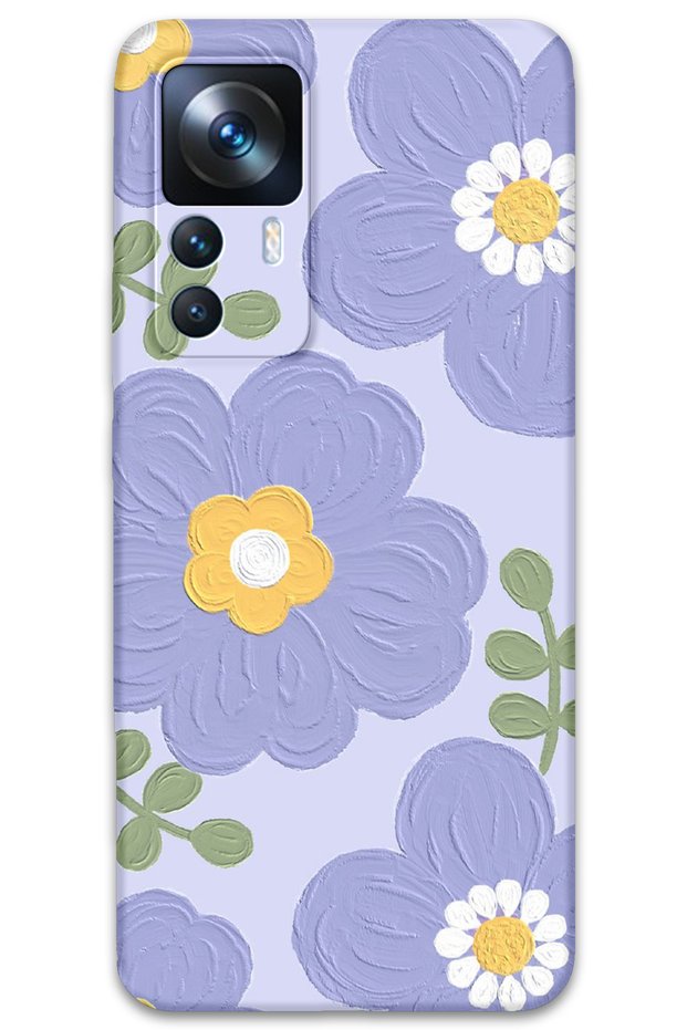 Xiaomi Mi 12t Compatible Flower Pattern Phone Case + Screen Protector - 5799