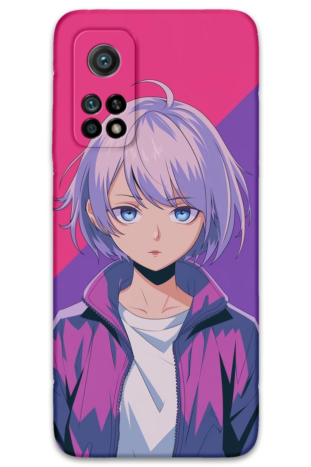 Xiaomi Mi 10t Compatible Anime Pattern Phone Case + Screen Protector - 5742