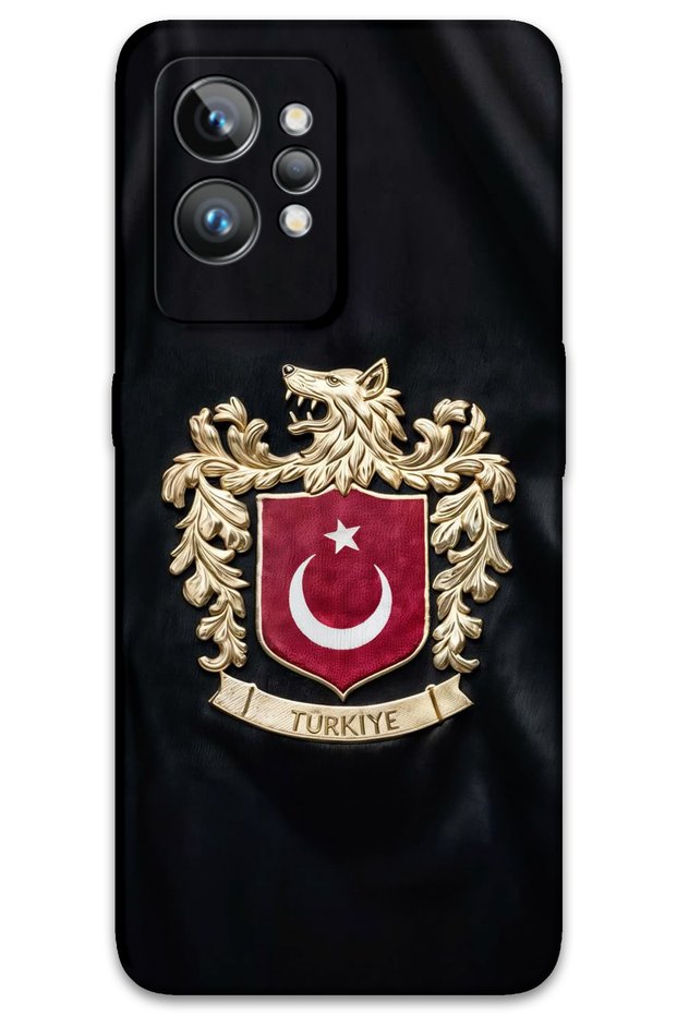 Realme Gt 2 Pro Compatible Turkish Patterned Phone Case + Screen Protector - 5855