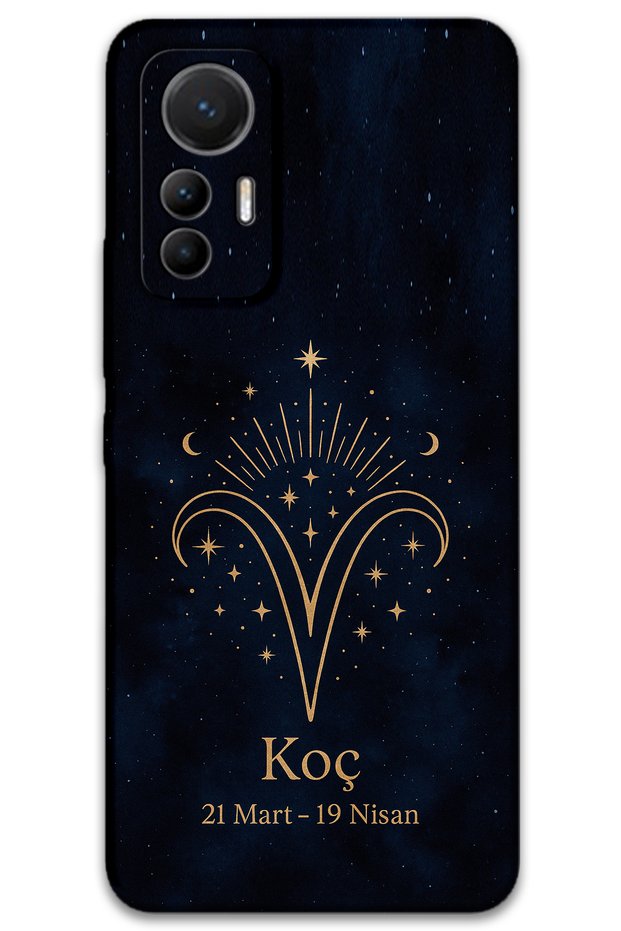 Xiaomi Mi 12 Lite Compatible Aries Patterned Phone Case + Screen Protector - 5768
