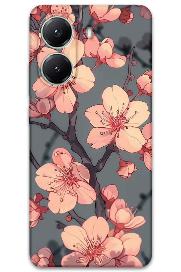 Poco X7 Pro Compatible Flower Pattern Phone Case + Screen Protector - 5801