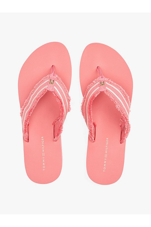 TH Monogram Webbing Strap Flip-Flops - 4