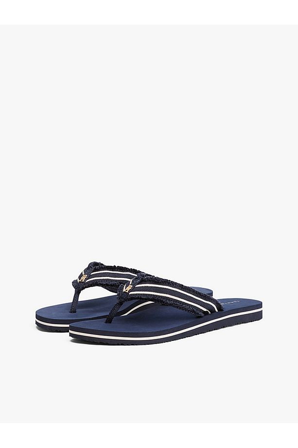 TH Monogram Webbing Strap Flip-Flops - 3