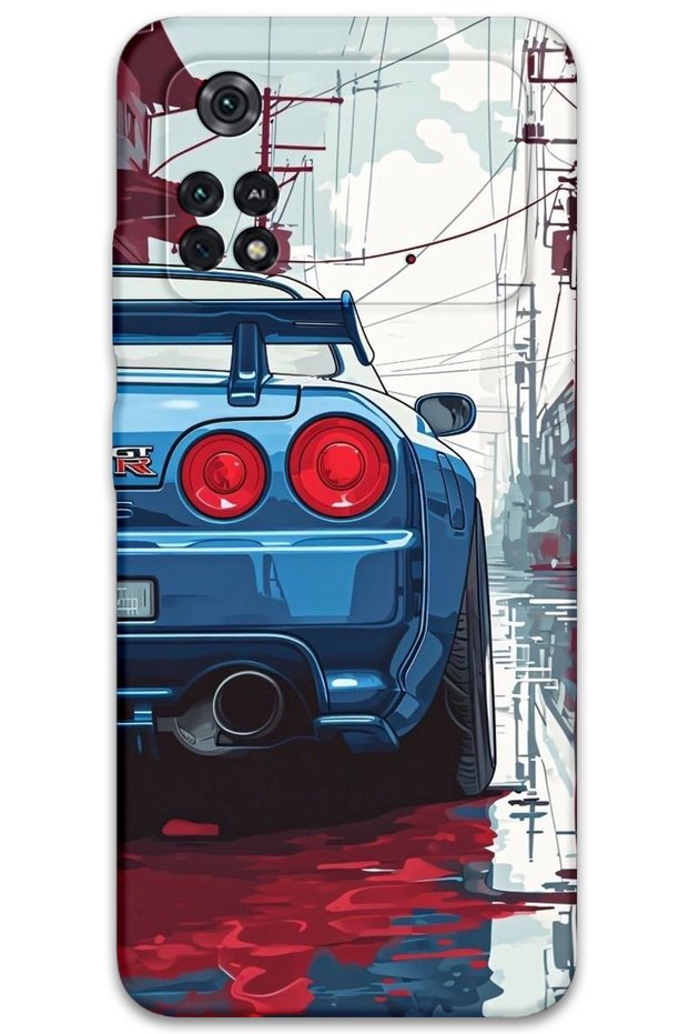 Poco M4 Pro 4g Compatible Car Pattern Phone Case + Screen Protector - 5761