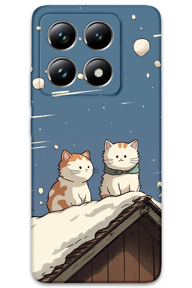 Xiaomi Mi 14t Compatible Cat Pattern Phone Case + Screen Protector - 5780