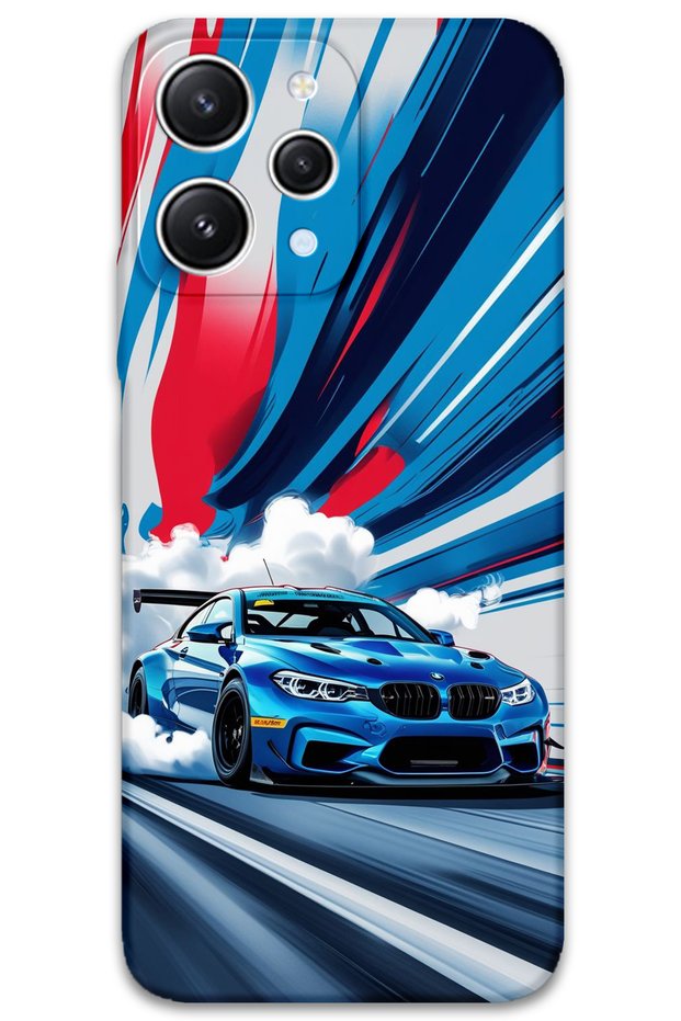 Xiaomi Redmi 12 Compatible Car Pattern Phone Case + Screen Protector - 5762