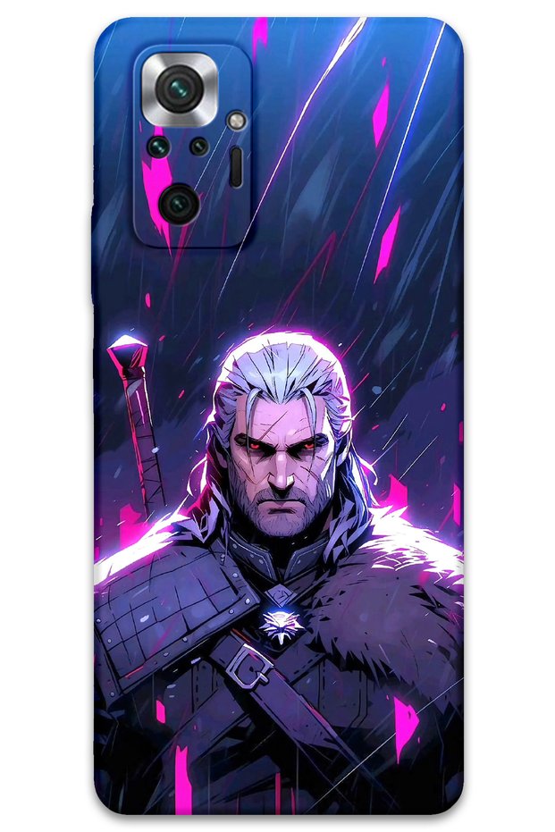 Xiaomi Redmi Note 10 Pro Compatible Geralt Pattern Phone Case + Screen Protector - 5826