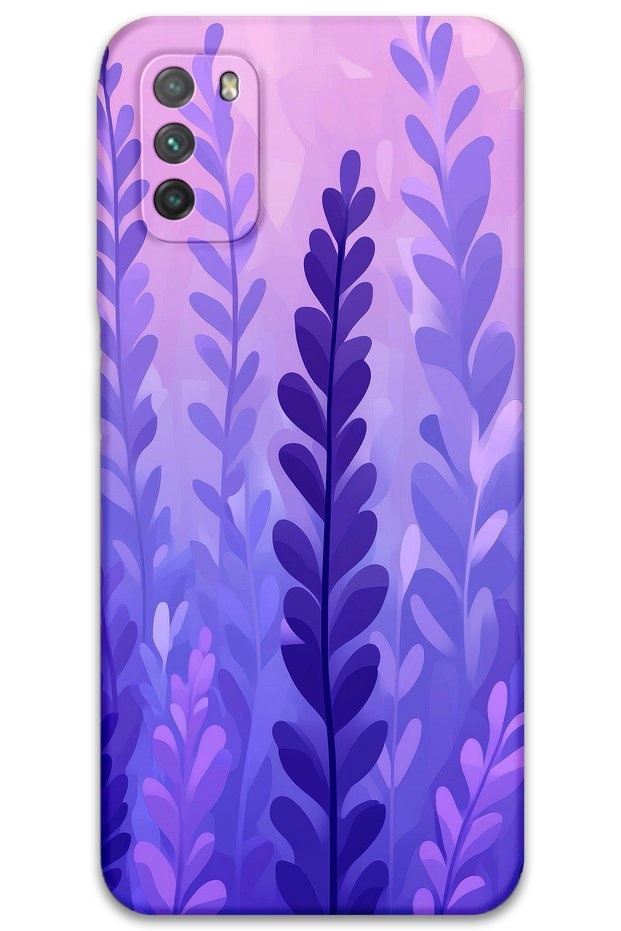 Poco M3 Compatible Flower Pattern Phone Case + Screen Protector - 5798