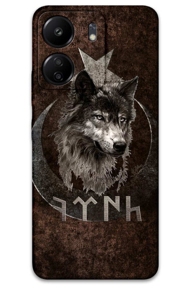 Xiaomi Redmi 13C Compatible Turkish Patterned Phone Case + Screen Protector - 5853