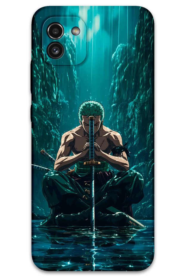 Galaxy A03 Compatible Anime Patterned Phone Case + Screen Protector - 5757