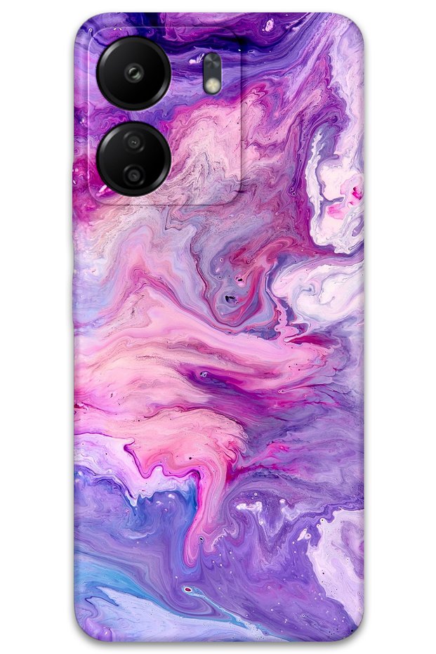 Poco C65 Compatible Marble Pattern Phone Case + Screen Protector - 5813
