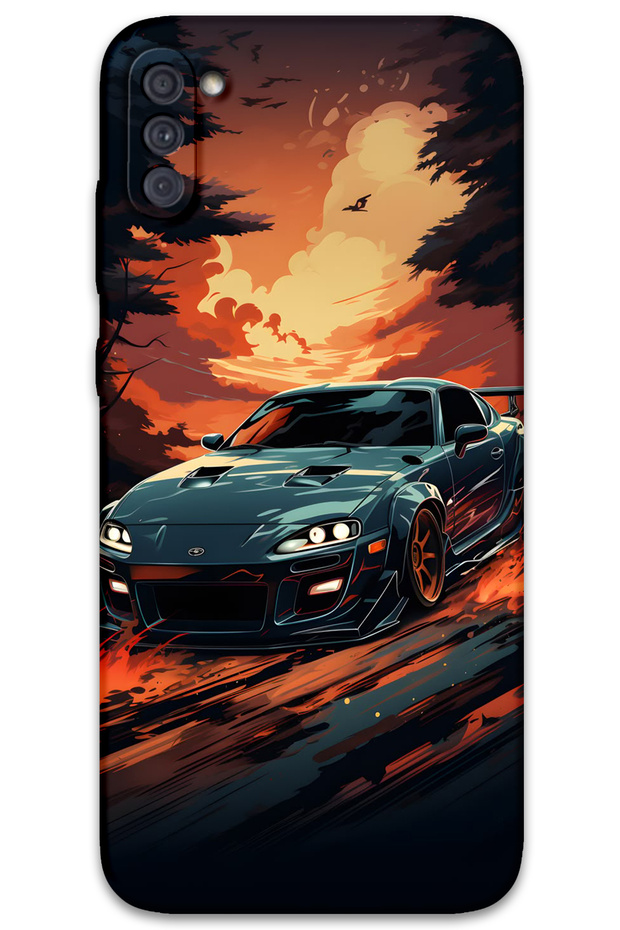 Galaxy A11 Compatible Car Pattern Phone Case + Screen Protector - 5766