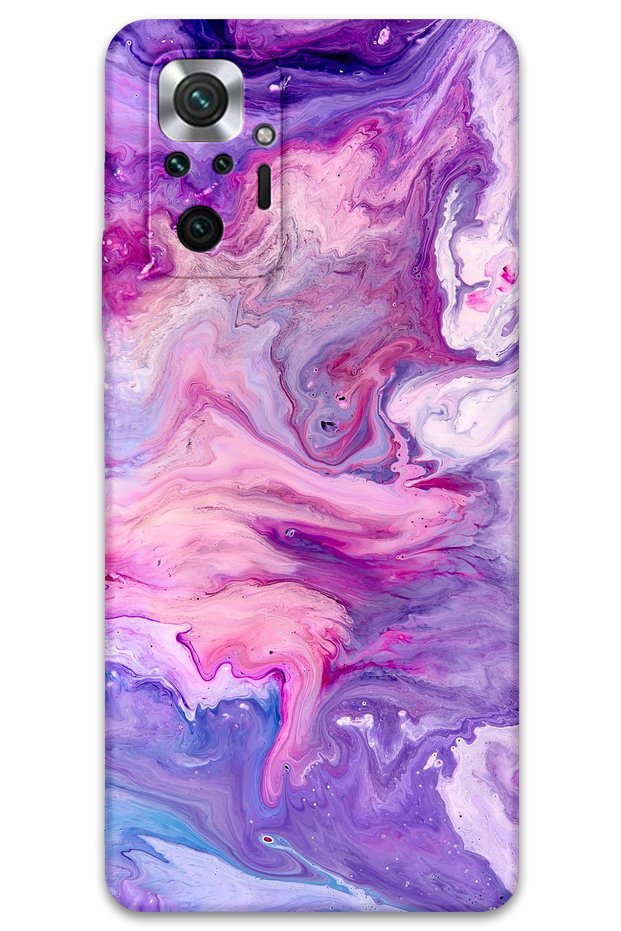 Xiaomi Redmi Note 10 Pro Compatible Marble Pattern Phone Case + Screen Protector - 5813