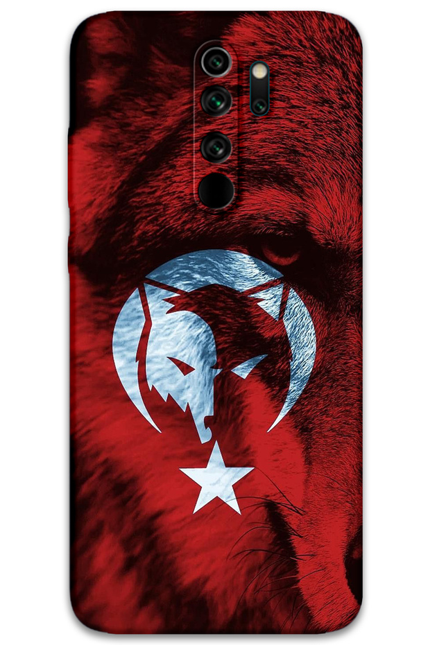 Xiaomi Redmi Note 8 Pro Compatible Turkish Flag Pattern Phone Case + Screen Protector - 5856