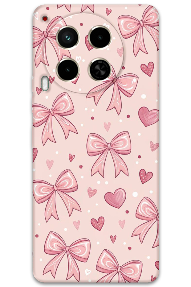 Tecno Camon 30 Compatible Ribbon Pattern Phone Case + Screen Protector - 5802