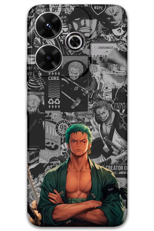 Xiaomi Redmi 13 Compatible Anime Patterned Phone Case + Screen Protector - 5756